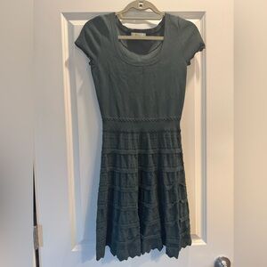 Boden green dress with detailing in skirt